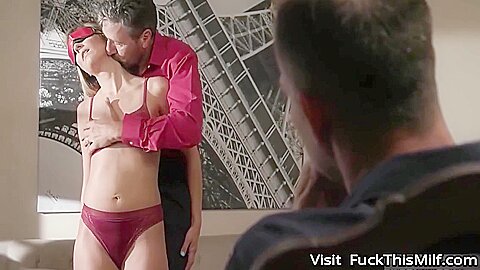 Cuckold Husband Watches Stranger Fuck His Wife