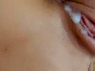 Brunette Teen Takes on Big Cock, Gets Creampied Twice